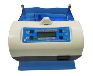 Blood Collection Mixer with digital scale for accurate blood bag weighing and continuous mixing during blood collection in blood banks and hospitals.