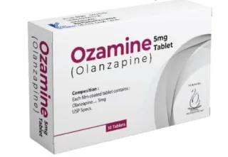 OZAMINE 5MG Tablets (Olanzapine 5mg) medicine box front view