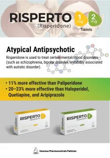 RISPERTO TAB 1MG (Risperidone 1mg) prescription tablets packaging