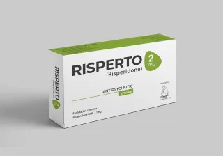 RISPERTO 2MG Tablets (Risperidone 2mg) prescription medicine packaging