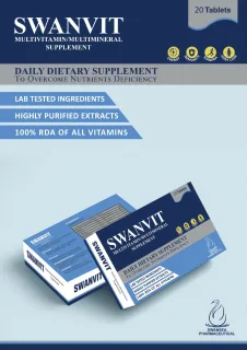 SWANVIT Multivitamin & Multimineral Supplement 20 Tablets by Swansea Pharmaceutical